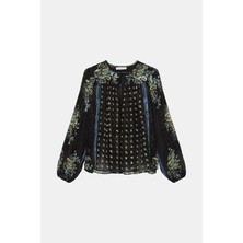 Ulla Johnson Multicolor Long Sleeve Blouse