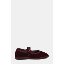 Ilıo Smeraldo Burgundy Ballet Flats