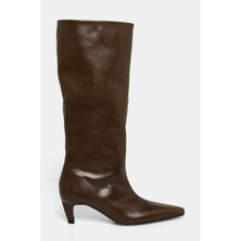 Jude Brown Leather Tall Boots