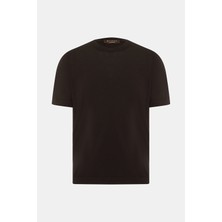 Vakko By Gran Sasso Crew Neck Short Sleeve Wool Cashmere Fine Knitwear