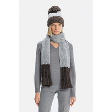 Cıntellı E Galluzzo Light Grey Scarf