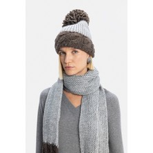 Cıntellı E Galluzzo Light Grey Beanie
