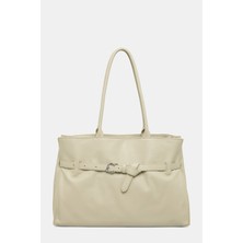 Coccınelle Ecru Leather Bag