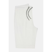 Vakko By Berwıch White Single-Pleat Bermuda Shorts