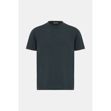 Vakko By Danıele Fıesolı Black Crew Neck Short Sleeve T-Shirt