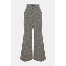 Rochas Grey Melange Straight-Leg Trousers