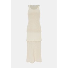 Wales Bonner Cream Midi Dress