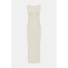 Kujten Ecru Midi Dress