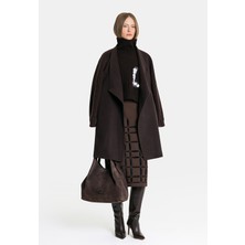 Vakko By Dıego M Brown Wool Pea Coat