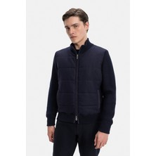 Vakko By Gran Sasso Zip Stand Collar Jacket