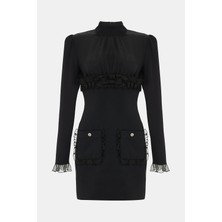 Alessandra Rich Alessandra Rıch Black Mini Dress