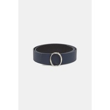 Orciani Orcıanı Navy Leather Belt
