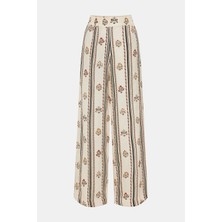 Agua By Agua Bendıta Cream Wide-Leg Trousers