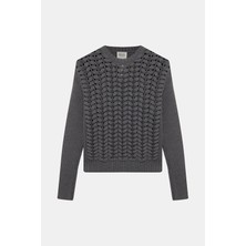 Bevza Dark Grey Wool Knit Sweater