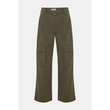 Simkhai Sımkhaı Dark Khaki Straight Leg Trousers
