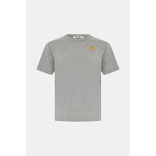 Comme Des Garçons Comme Des Garcons Play Grey Crew Neck T-Shirt