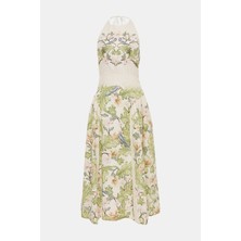 Agua By Agua Bendıta Multicolor Floral Pattern Midi Dress