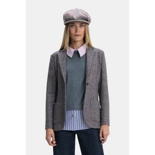 Vakko By Cırcolo Multicolor Herringbone Jacket