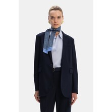Vakko By Cırcolo Navy Wool Jacket