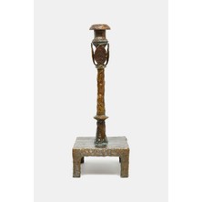 Eichholtz Eıchholtz Vintage Look Brass Candle Holder