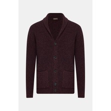 Vakko By Danıele Fıesolı Button-Front Shawl Collar Thick Cardigan