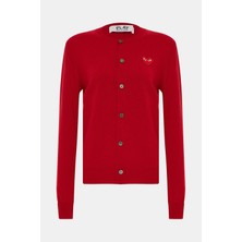 Comme Des Garçons Comme Des Garcons Play Red Cardigan