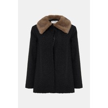Helene Berman Black Pea Coat