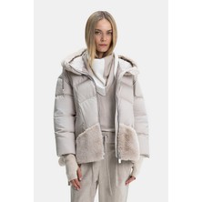 Vakko By Dıego M Beige Goose Down Jacket