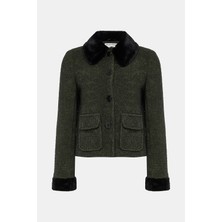 Helene Berman Green Buttoned Jacket