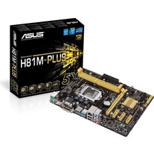 Asus 90MB0GI0-M0EAY0 Anakart Soketi Lga 1150 (Atx, Intel H81, 2x Ddr3 Bellek, 2x Sata Iıı, Vga, Dvı-D, Hdmı, 2x USB 3.0)
