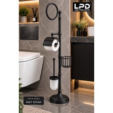 LPD LİDER Ayaklı Wc Fırçalık Siyah