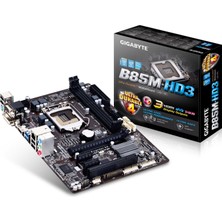 Gigabyte GA-B85M-HD3 Anakart Soketi Lga 1150 (Micro-Atx, Intel B85, 2x Ddr3 Bellek, 4x Sata Iıı, Dvı-D, Hdmı, 2x USB 3.0)
