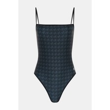 Perfect Moment Black Houndstooth Swimsuit
