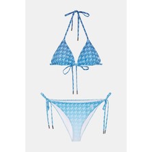 Perfect Moment Blue Houndstooth Bikini