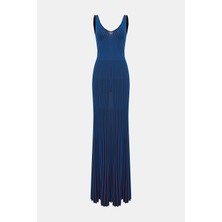 Staud Blue-Brown Dress