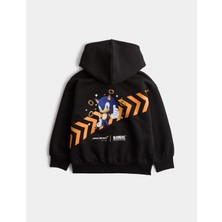Marks & Spencer Sonic™  x Mclaren™ Çocuk Kapüşonlu Sweatshirt