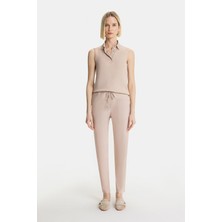 Vakko By Gran Sasso Powder Pink Slim-Leg Trousers