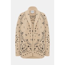 Kujten Beige Cashmere Cardigan