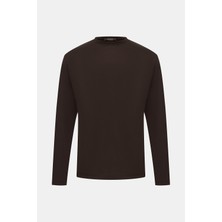 Vakko By Montecore Crew Neck Wool Long Sleeve T-Shirt