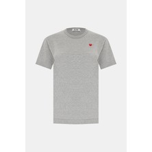 Comme Des Garçons Comme Des Garcons Play Grey Crew Neck T-Shirt