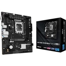 Asrock H610M-HVS/M.2 D5 Gen5 Anakart - Soket Lga 1700, Ddr5, Pcıe 5.0, Matx