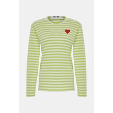 Comme Des Garçons Comme Des Garcons Play Light Green T-Shirt