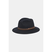 Helene Berman Navy Wool Hat