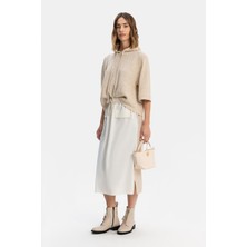Vakko By Fabıana Fılıppı Ecru-Beige Skirt