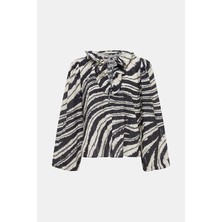 Ulla Johnson Black-White Patterned Blouse