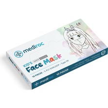 Mediroc (Wexta) (Kız-Erkek) Beyaz STL3PLY Melt Blown Koruyucu Çocuk  Maskesi 10LU (Kdo) Yeni Ürün