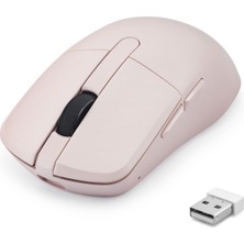sbodurhome Dual Mode Şarjlı Kablosuz Mouse Bluetooth 2.4 Ghz 6200 Dpı Pembe HDX3414P