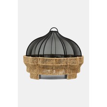 Vakko Hexagonal Black Lidded Serving Tray Small