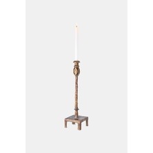 Eichholtz Eıchholtz Vintage Look Brass Candle Holder