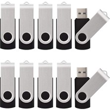 Kalsan 50 Adet 1 GB USB Flash Sürücüler Paketi USB 2.0 Thumb Sürücü 1 GB Flash Sürücü 50 Adet USB Bellek Çubuğu 1 GB Toplu Siyah